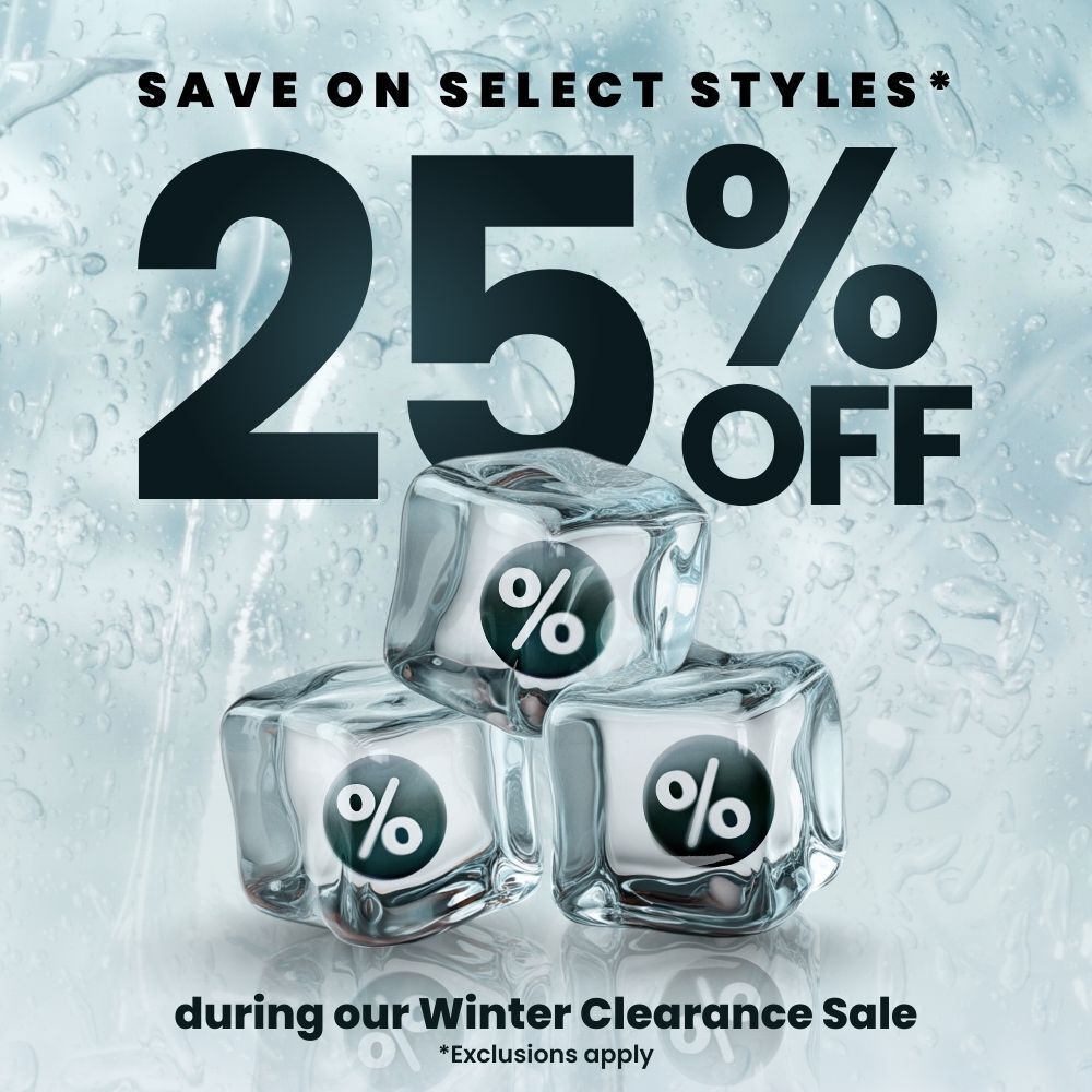 Save up to 25% Off during our winter clearance sale.