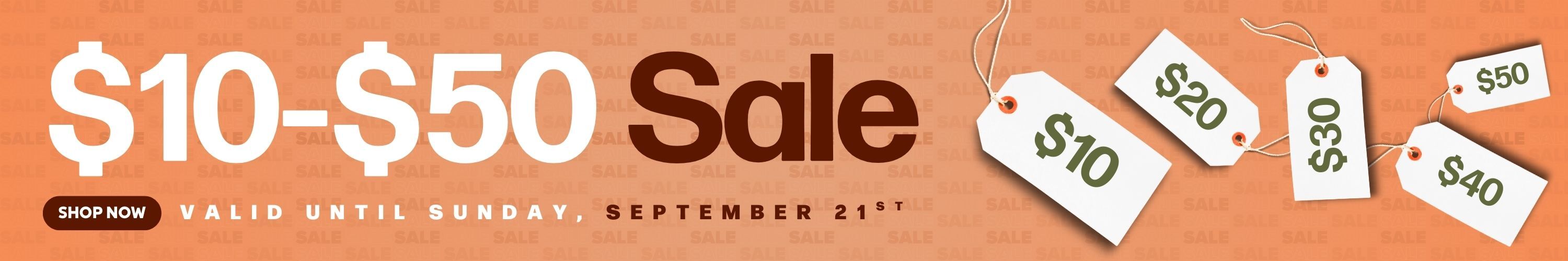 $10-$50 Sale. Score with our Flash Deals. Show Now.