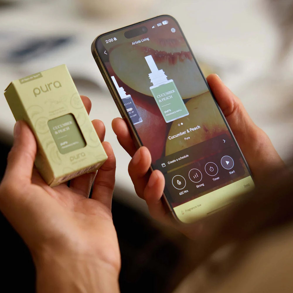 Pura App and Cucumber Peach Refill Vial 