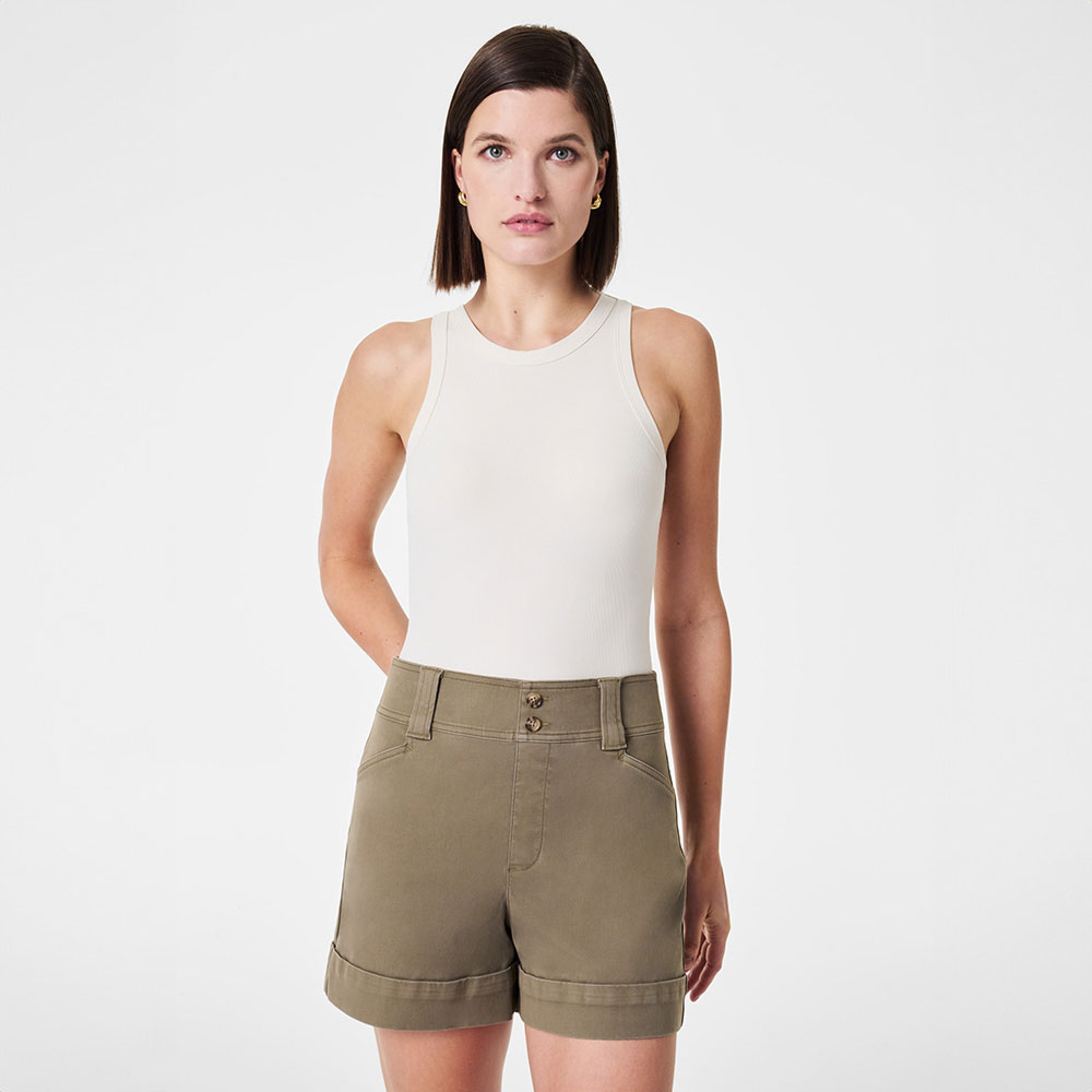 Women's Spanx Stretch Twill Trouser Shorts | Eagle Eye