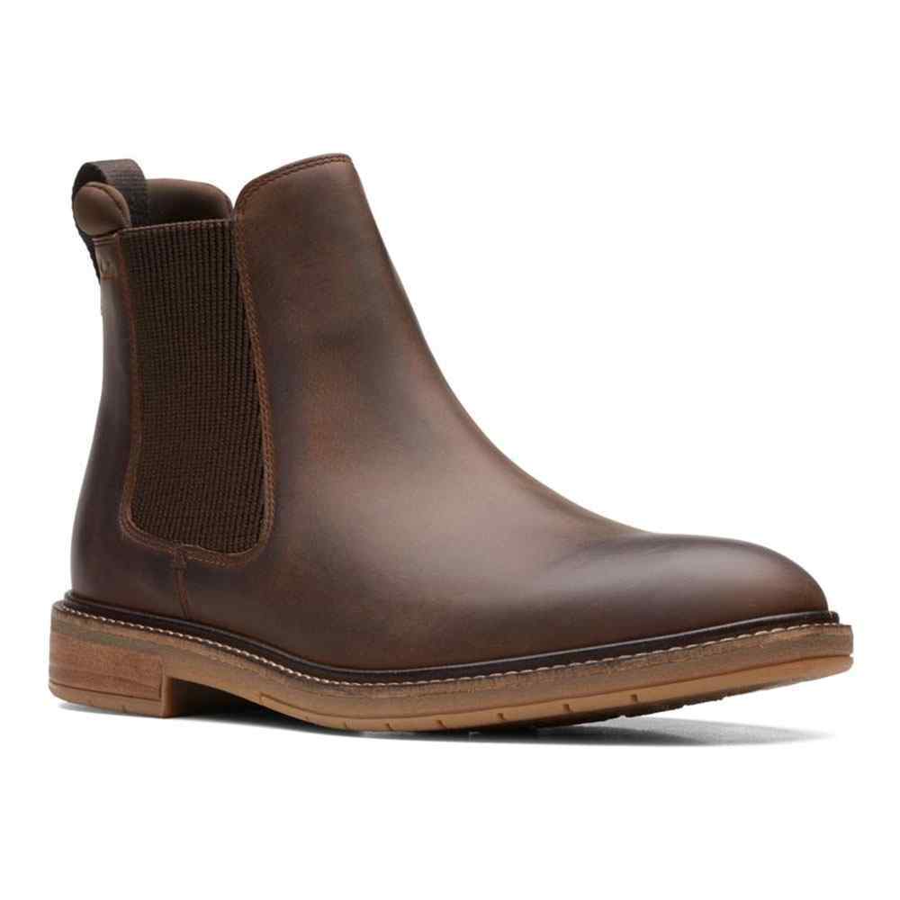 Bottines CLARKS Clarkdale Jean – Marron Foncé Cuir 11.5 M | Homme Chaussures Occasion