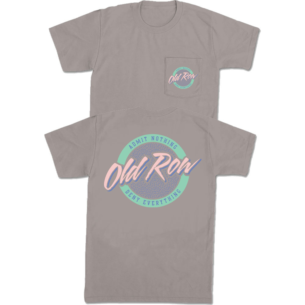 【RUDDYCHEEKS】BASIC CIRCLE LOGO T-SHIRT Men's Old Row Circle Logo Tee - Grey | Eagle Eye Outfitters