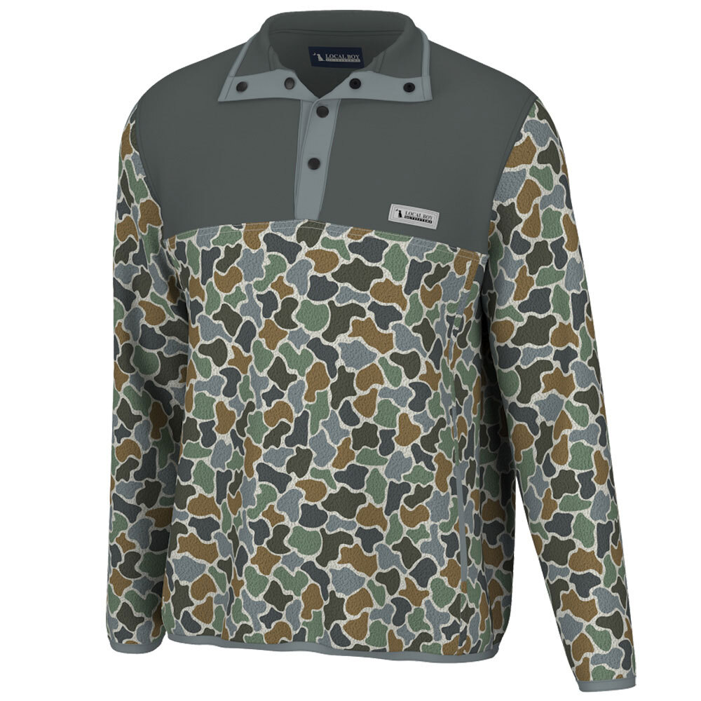 Boys' Local Boy Outfitters Two-Tone Quarter Snap Pullover | Eagle