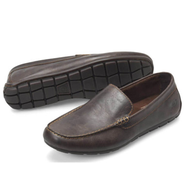 Born Men's Allan Dark Brown Driving Loafer | Eagle Eye Outfitters