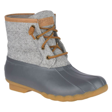 sperry duck boots grey wool