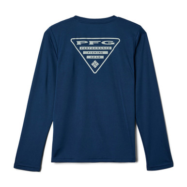 Boys' Columbia PFG Terminal Tackle Triangle Logo Long Sleeve T-Shirt