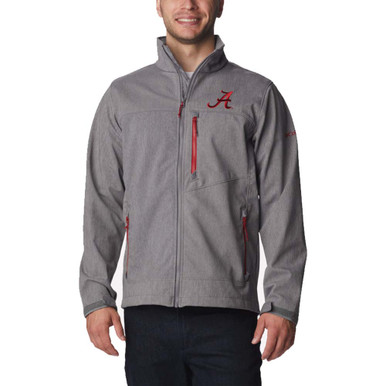 Men's Columbia Gray Alabama Crimson Tide Ascender II Full-Zip Jacket