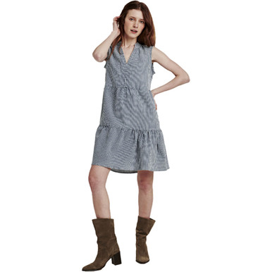 dear john denim dress Women's Helena - Blue Stripe Size:M / N8-10 Just like your favorite Zip-Front Denim Dress Abercrombie & Fitch | Lulu