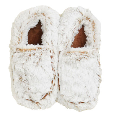 Women's Warmies Marshmallow Brown Microwavable Slippers | Eagle Eye ...