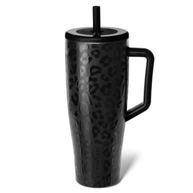 Brumate 40oz Era Handled Tumbler in Limestone Leopard