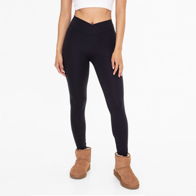 Mono B Venice Crossover Waistband Yoga Pants