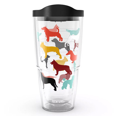 Tervis Project Paws Dog Paws Script Heart 24 Oz Tumbler With Navy Lid