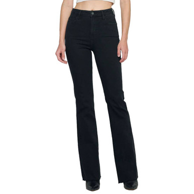 パンツ Gaintipdesign Straight Flare Black Denim Gaintipdesign Straight Flare Black Denim Flare Jeans With