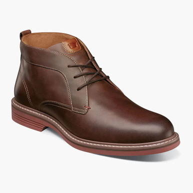 Mens dark brown leather Florsheim chukka boots shoes 12D - vintage 1990s Sz 9D FLORSHEIM Vintage 80S Brown Leather Men or Women Ankle  main image 3