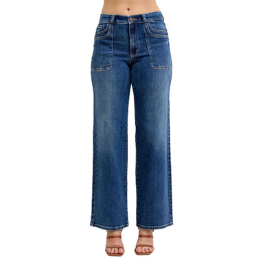 Chloe High Waist 90's Straight Leg Judy Blue Jeans
