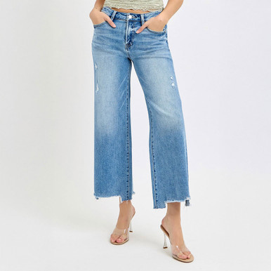 Jean Joe's High Rise Straight Crop Destroyed - Taille 29 - Neuf Avec Étiquettes