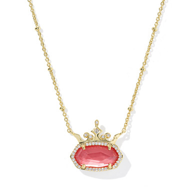Kendra Scott x Disney Elisa Princess Gold Short Pendant Necklace