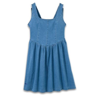 american eagle denim bow dress AE Halter Neck Denim Mini Dress