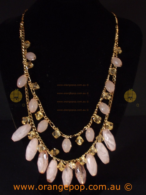 Light pink women's necklace