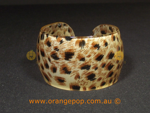 Animal printed women's cuff/bracelet