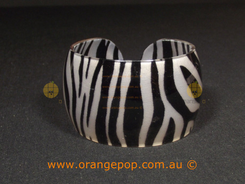 Zebra print women's cuff/bracelet