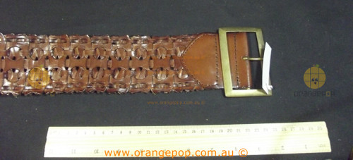 Brown leather Women's Ladies Fashion Belt ;