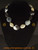 Beautiful black fashion necklace, mixed bead design