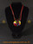 Multi coloured large pendant women's necklace
