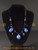 Black and blue beaded necklace