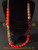 Mixed orange square women's necklace