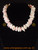 White and pink shell women's necklace