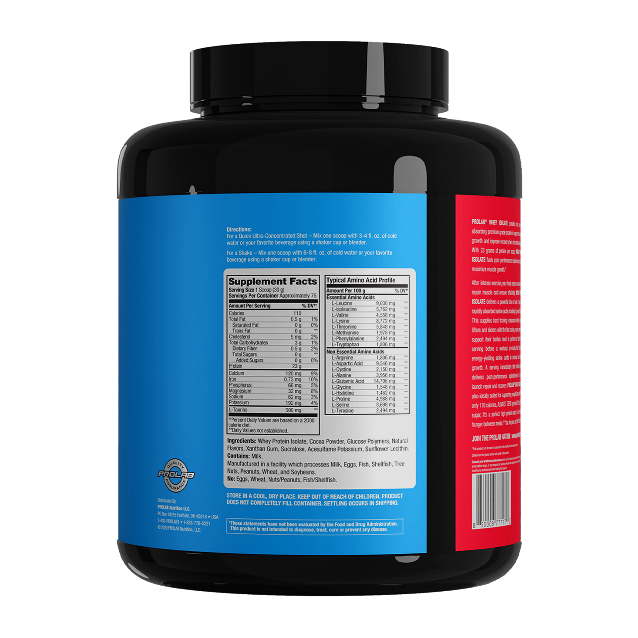 PROLAB 100% Whey Isolate Protein Powder