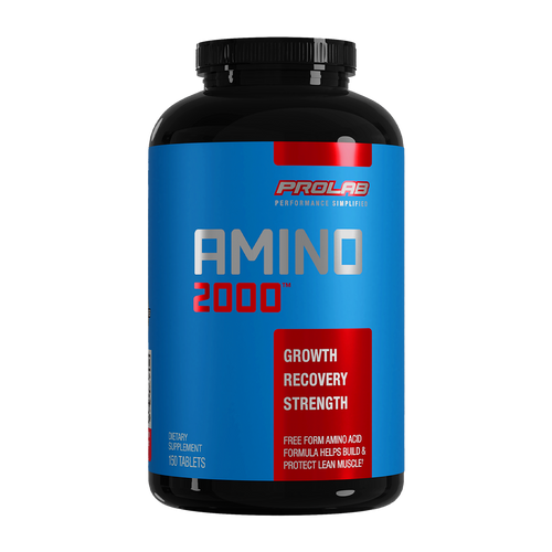 Potent free form. L-Amino Acid formula. High in branch chain amino acids. Whey Amino 2000 is a potent amino acid formula containing 2000 mg of pure, naturally occurring L-form amino acids per tablet scientifically proportioned to meet your nutritional needs. Athletes require greater protein intakes compared to sedentary individuals in order to remain in positive nitrogen balance. Positive nitrogen balance is necessary in order to promote protein accretion and muscle growth.