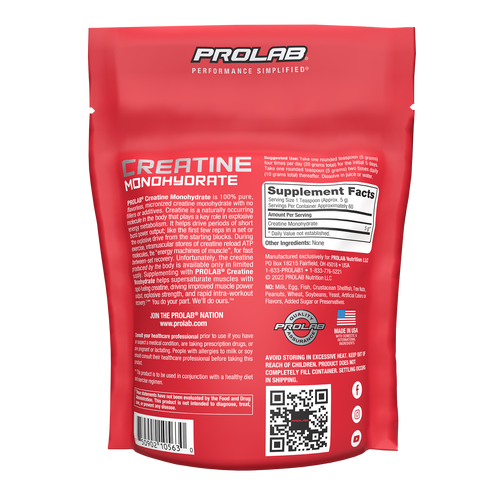 Creatine Monohydrate - pure, micronized creatine monohydrate with no fillers or additives