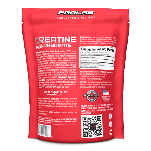Creatine Monohydrate - pure, micronized creatine monohydrate with no fillers or additives