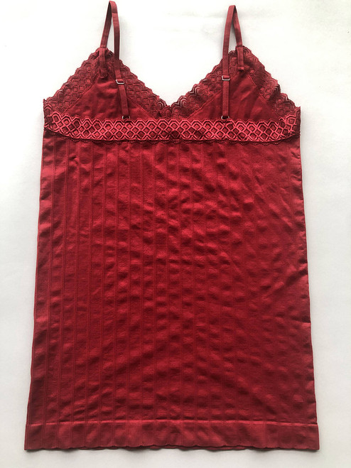 red lace camisole top