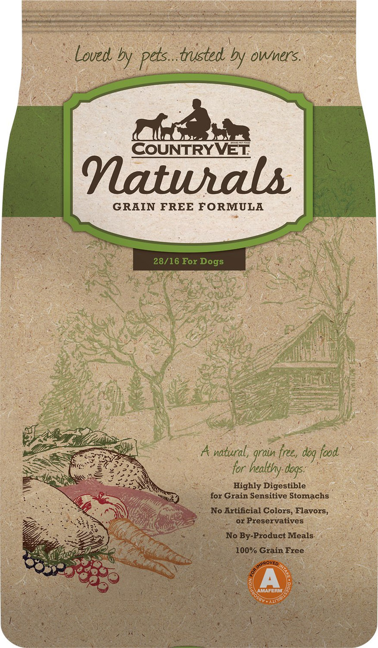 Country Vet Naturals Healthy Dog, Grain-Free, 28/16, 30#