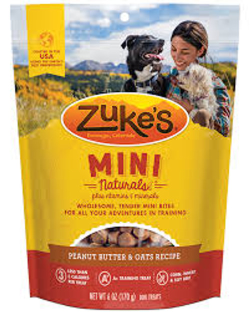 Zuke's Mini Naturals Peanut Butter & Oats Recipe 16oz