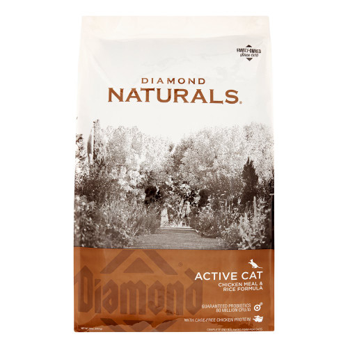 Diamond Naturals Active Cat Chicken Meal & Rice Formula – 18 lb bag