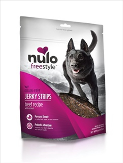 Nulo Freestyle Jerky Strips, Beef With Coconut, 5 oz