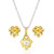 Montana Silversmiths Flowered Heart Jewelry Set