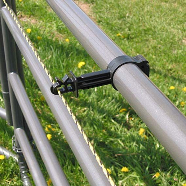 Zareba Tube Clamp Insulator Black 10 ct.
