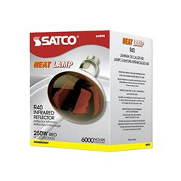 Satco 250 Watt Red Heat Lamp Bulb