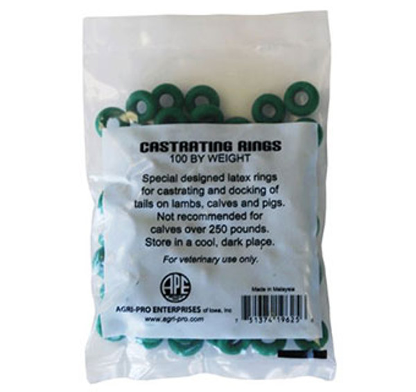 Agri-Pro Castrating Rings 100 Pack