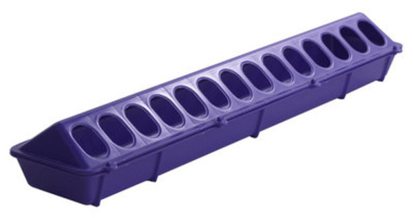 Little Giant Plastic Flip-Top Poultry Feeder (Purple)