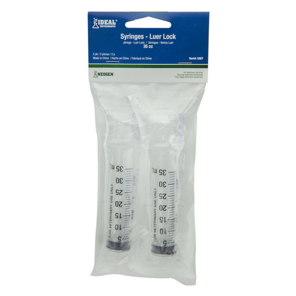 Syringe - Luer Slip 35cc 2 pk