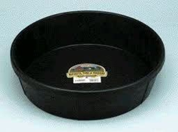 Heavy-duty DuraFlex Rubber Feed Pan for barn chores