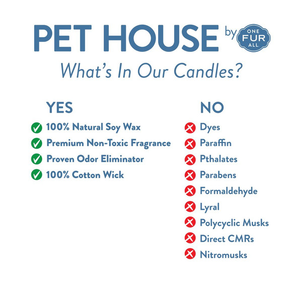 Pet House Odor Eliminating Candle 8.5 oz.
