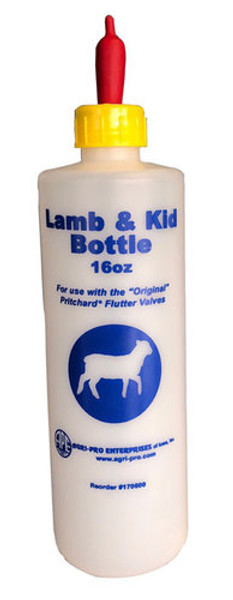 APE Lamb & Kid Bottle With Pritchard Flutter Valve Teat, 16 oz