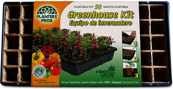 PlantBest 50 Coir Pots Greenhouse Kit